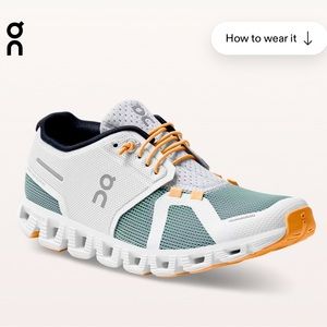 On Cloud 5 Push in White Cobble